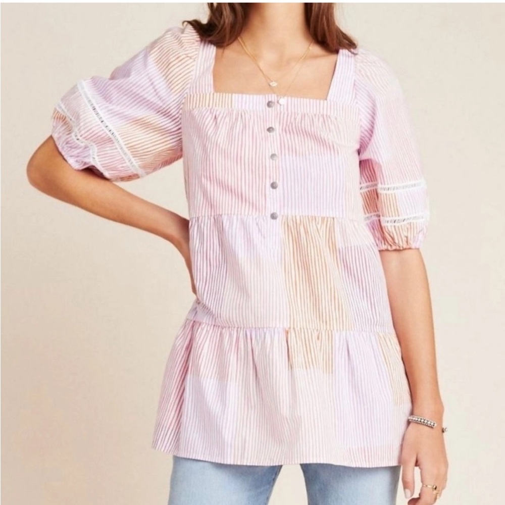 Mauve Striped Tunic